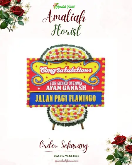 Sewa Papan Bunga Saringembat